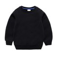 thumbnail image 3 of LSLJS Toddler Baby Boy Girl Fleece Pullover Sweatshirt Solid Color Crewneck Blouse Shirt Tops Warm Fall Winter Clothes, 3 of 5