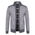 thumbnail image 1 of Qertyioot Hauts pour Hommes Mode Veste Décontractée Extérieur Manches Longues Manteau Chaud, 1 of 6