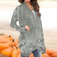 thumbnail image 3 of Cardigan Long pour Femme à Manches Longues, Mode Décontractée, Cardigan Imprimé, Haut, Chemisier, Manteau Cardigan en Liquidation, 3 of 5