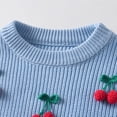 thumbnail image 4 of Kids Long Sleeve Shirt Basic Round Neck Brushed for Girls,Long Shirt Dress, 4 of 7