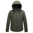 thumbnail image 1 of Penkiiy Heated Jackets for Women Men USB Intelligent Constant Temperature Heated Windproof Plus Size Men And Women Winter 4 Heated Jacket Coat M Army Green, 1 of 4