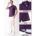 thumbnail image 4 of Polos de Golf pour Hommes à Manches Courtes, Évacuation de l'Humidité, Coupe Sèche, Motifs Imprimés, Polo de Performance à Col, Polos de Golf pour Hommes, 4 of 6