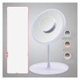 thumbnail image 1 of Miroir de Maquillage à DEL avec Lumière, Miroir pour le Visage avec Rangement, Miroir de Coiffeuse de Bureau Rotatif avec Lumière, Variateur Réglable, Miroir Cosmétique USB, Utilisation Grand, 1 of 7