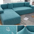 thumbnail image 1 of Waterproof Sofa Covers 1/2/3/4 Seats Jacquard Solid Couch Cover L Shaped Sofa Cover Protector Bench Covers, 1 of 6