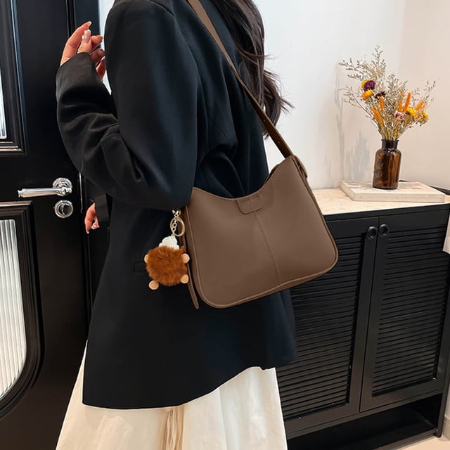 HOARBOEG Sac Rétro Texturé Avancé pour Femmes Sac à Bandoulière à la Mode et Polyvalent Combinant Pratique et Mode