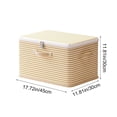 thumbnail image 4 of Aufmer Fabric Storage Box With Drawers, Lockable Closet Organizer Bins, Foldable Combination Storage Unit, Home Wardrobe Blanket Container, Toy Clothing Shelf Basket, 4 of 6
