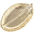 thumbnail image 1 of Decorative Gold Leaf Ceramic Plate Dish Porcelain Candy Trinket Dish Jewelry Fruit Serving Tray Storage Plate Crockery Tableware, 1 of 9