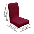 thumbnail image 5 of XYAIYT Elastic Stretch Dining Room Chair Covers,Polyester Fleece Slip-Resistant Kitchen Chair Protectors,Soft for Home,Hotel,Party Use, 5 of 5