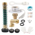 thumbnail image 1 of Shengyu RV City Water Inlet Connection Built In Brass Check Valves Rv Rv Accessories Convenient H Elbow White, 1 of 6
