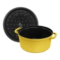 thumbnail image 3 of STAUB La Cocotte 6.75 L Cast Iron Round Cocotte, Citron, 3 of 9