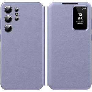 Pour Samsung Galaxy S24 Ultra avec Smart petit écran, boîtier de téléphone S-View Wallet, pour Samsung S24 Ultra Case Smart Fenêtre Cover, Smart Flip En Cuir Cover pour Samsung S24 Ultra 5G étui