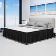 thumbnail image 1 of Chmadoxn Solid Color Wraparound Elastic Bed Skirt Stretchy Built-in Bed Apron bed apron, 1 of 9