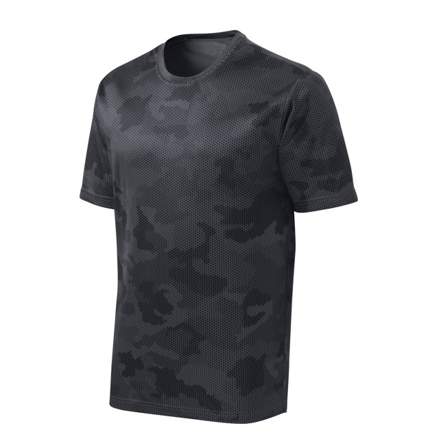 Gravity Threads T-Shirt à Manches Courtes CamoHex - Gris Fer - Très Grand