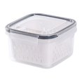 thumbnail image 1 of Pompotops Fruit Vegetable Storage Containers for Fridge Draining Fresh Containers 3 in 1 Produce Storage Containers Large Organizer Bins with Lid & Colander Clearance, 1 of 4