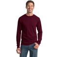 thumbnail image 1 of Jerzees Mens DRI-POWER Active Long Sleeve Crew T-Shirt, 2X, Maroon, 1 of 1