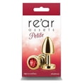 thumbnail image 1 of Rear Assets Petite Aluminum Anal Plug, Gold/Red, 1 of 5