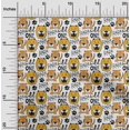 thumbnail image 2 of oneOone Georgette Viscose Yellow Fabric Kids Animal Sewing Craft Projects Fabric Prints By Yard 42 Inch Wide, 2 of 4