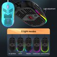 thumbnail image 3 of facefd Souris de Jeu USB Filaire RGB Lumière Souris de Jeu DPI Réglable Accessoire d'Ordinateur Portable, Bleu, 3 of 8