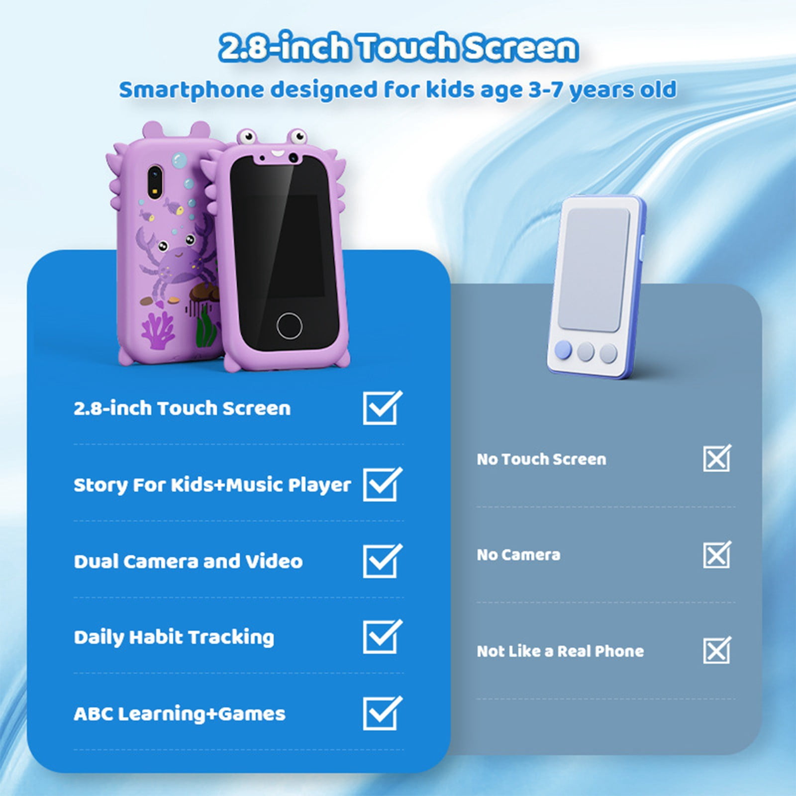 Limited Time Deal Iumwxz Children Smart Phone Screen Hd Camera