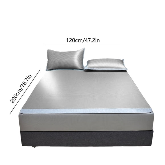 Birdeem Class A Ice Silk Cool Mat for Naked Sleeping in Summer Conditioning Mat Machine Washable Folding Mattress Cover Soft Mat
