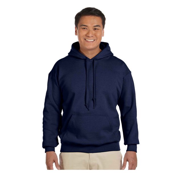 Gildan Men's Rib Knit Pouch Pocket Hooded Sweatshirt, Style G18500