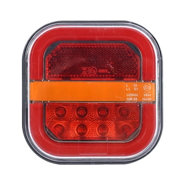Herrnalise Feux de Remorque Sans Fil, Feu Arrière Magnétique à DEL Étanche IP67 pour Remorquage, Feu de Remorquage Rechargeable pour Camions, Bateau, VR, Véhicule