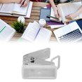 thumbnail image 4 of Hole Puncher, Durable Exquisite Hole Punch Convenient Storage Lock Design  For Stationery For Card Crafts For Scrapbooks Paper White,Transparent, 4 of 8