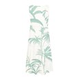 thumbnail image 4 of Ovzne Robes Grande Taille pour Femmes Pulpeuses Robe de Plage Mode Robe Sans Manches pour Femmes Col Rond Imprimé Floral Plissée Ajustée Robe de Plage Gâteau Robe Maxi Grande Taille Imprimée Liquidation, 4 of 5
