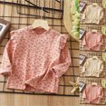 thumbnail image 1 of QIPOPIQ Chandails pour Tout-Petites Filles, Chandail Décontracté à Col Rond, Hiver, Manches Longues, Hauts, Chemises, Vêtements, 3T-9T, Liquidation, 1 of 4