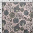thumbnail image 4 of oneOone Polyester Spandex Dusty Pink Fabric Asian Floral Craft Projects Decor Fabric Printed By The Yard 56 Inch Wide, 4 of 4