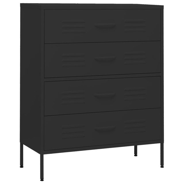 vidaXL Commode pour Chambre à Coucher Buffet Armoire de Rangement Acier