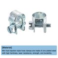 thumbnail image 4 of Unique Bargains 10Pack Mini Fuel Line Pipe Hose Clamp Clip, Adjustable 9-11mm, Zinc Plated, 4 of 5