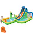 thumbnail image 1 of Costway Inflatable Water Slide Giant Water Park for Kids Backyard Fun with 680W Blower, 1 of 10
