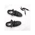 thumbnail image 4 of INSPIRE CHIC Women's 2 Pairs Flat Ribbon Sneaker Canvas Shoelaces Black 80cm/31.5", 4 of 4