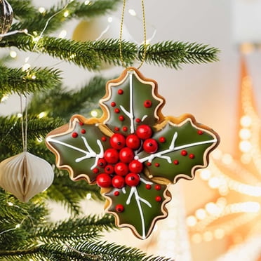 Ornement Flocon de Neige Plat en Acrylique pour Sapin de Noël, Pendentif Suspendu pour Déco d'Arbre, Décoration Acrylique 2D Transparente, Breloque Suspendue Légère et Festive pour la Maison, le Bureau Ou les Fêtes, Célébration Hivernale