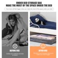 thumbnail image 3 of Lutabuo Under Bed Storage Organizer Sturdy Structure Large Capacity Underbed Bag Gray, 3 of 9