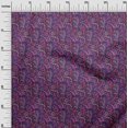thumbnail image 3 of oneOone Polyester Spandex Blue Fabric Floral Sewing Material Print Fabric By The Yard 56 Inch Wide, 3 of 4