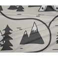 thumbnail image 5 of oneOone Polyester Lycra Dusty Gray Fabric Mountain Pattern Sewing Craft Projects Fabric Prints By Yard 56 Inch Wide, 5 of 5