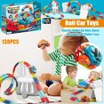 thumbnail image 3 of Anti Gravity Race Track with Car, Glow in The Dark Race Track Set, Car Track Set with LED Light-Up Race Car,Interchangeable Car Shells,Multicolor Flexible Changeable Tack(2 Car, 138), 3 of 7