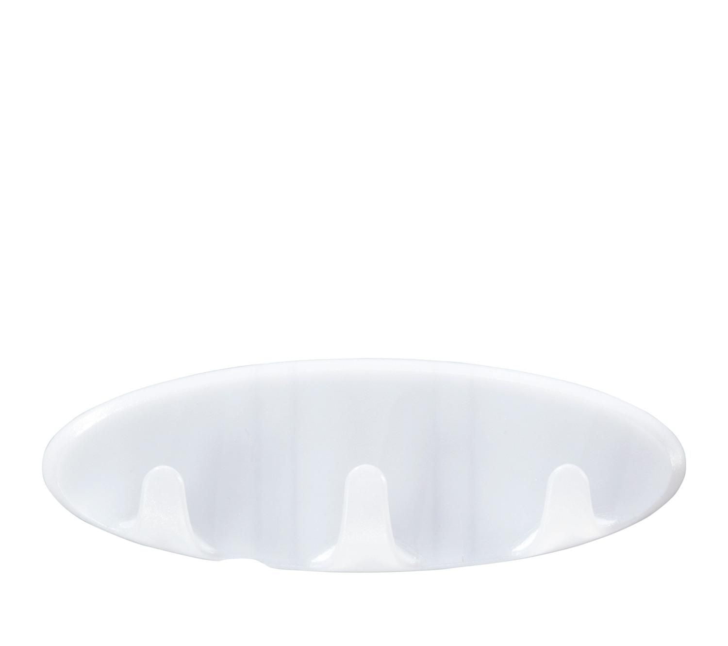 Crochet à usages multiples pour la salle de bain BATH21-EF CommandMC, grand, givré, 2,3 kg (5 lb), 1 crochet, 2 bandes résistant à l’eau