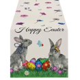 thumbnail image 1 of Binwennn Décorations de Mariage Automne Table d'Entrée Lavée Chemin de Table de Pâques Lin Imprimé Lapin Nappe pour la Maison Décoration de Table pour Fête des Fêtes Nappe Tapis I, 1 of 5