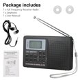 thumbnail image 2 of EIGTHTAIL Portable Digital Radio   Full Band AM/FM/SW Battery Operated Pocket Radio for Elders, 2 of 8