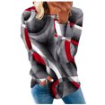 thumbnail image 2 of Sweat à Capuche Mode pour Femmes 2023 Col Rond Mode Décontractée Manches Longues Imprimé Chandail en Molleton Blouse 50 % de Réduction Costumes Halloween/noël, 2 of 5