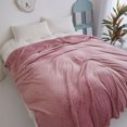 thumbnail image 4 of Soft Fuzzy Warm Throw Blankets, Heavy Duty Fleece Blankets Machine Washable Thick Comfy, Cozy Couch Bed Blanket for Sofa Living Room with Checkered Furry Design, Pink, 4 of 7