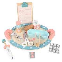 Fegalop Kit Médecin Enfant 26 Accessoires - Chariot Médical Jouet Avec Stéthoscope