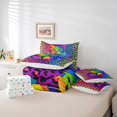 thumbnail image 4 of YST Kawaii Cat Bed in a Bag, Rainbow Leopard Print Bedding Set, 7-Piece, Full Size, 4 of 4