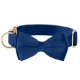 thumbnail image 1 of HLONK Durable Polyamide Adjustable Velvet Dog Collar - with Bowtie and Metal Buckle - Cute Solid Pattern for Small  Medium  and Large Dogs  Ideal Gift for Puppies, 1 of 7