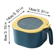 thumbnail image 3 of Seasoning Box Plastic Food Storage Organizer Box 4 Divided Sections With Spoon Holder For Seasoning Packets,Blue Kitchen Seasoning Box, 3 of 3