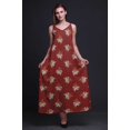 thumbnail image 2 of Bimba Rayon Floral Ladies Printed Backless Spaghetti Strap Long Maxi Evening Party Dress-XSmall, 2 of 4