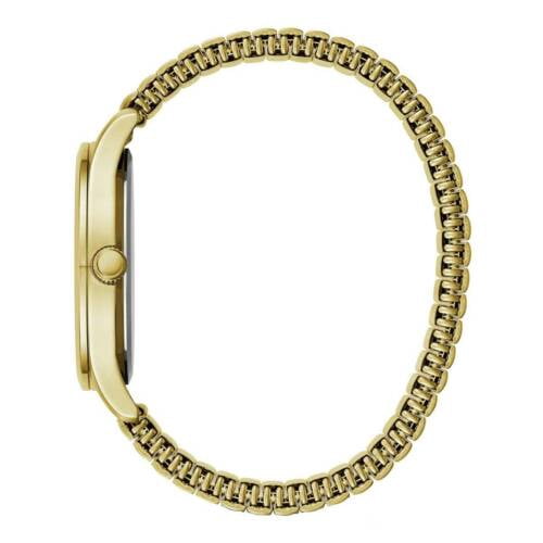 Caravelle Mens Gold-Tone Quartz Watch